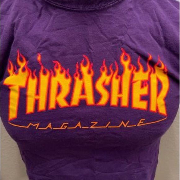 Thrasher Magazine T-Shirt // Purple - Picture 2 of 2